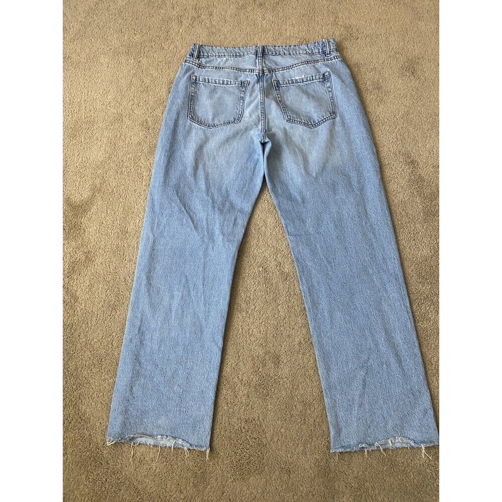 Garage Denim High Rise Distressed Straight Leg Light Wash Jeans Size 9/29 - Picture 12 of 15